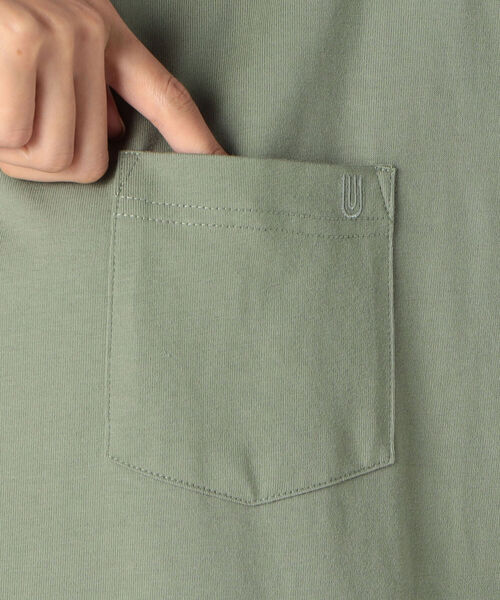 UNIVERSAL OVERALL（ユニバーサルオーバーオール）の「【UNIVERSAL OVERALL/ユニバーサルオーバーオール】MIDLLE LENGTH CUTプルオーバー #U2122835（ワンピース・レディース・ホワイト/ブラック/オリーブ・FREE）」の8枚目の写真