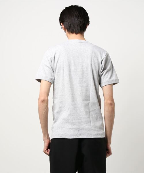 HANES（ヘインズ）の「Hanes HM1-R103 BEEFY ヘビーウェイト ショートスリーブ リブパックTシャツ（Tシャツ/カットソー・メンズ・ネイビー/ブラック/ヘザーグレー/ホワイト/カーキ・XL/L/M/S）」の6枚目の写真