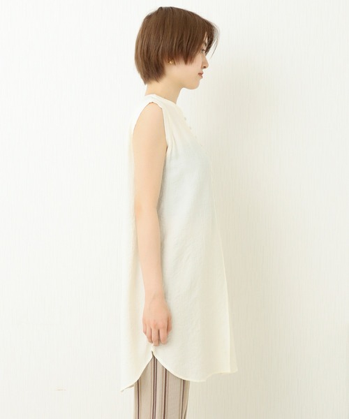 libelle more（リベル モア）の「楊柳ノースリーブ　2WAYチュニック（Tシャツ/カットソー・レディース・アイボリー/ブラック/ベージュ/オリーブ/オレンジ・FREE）」の20枚目の写真