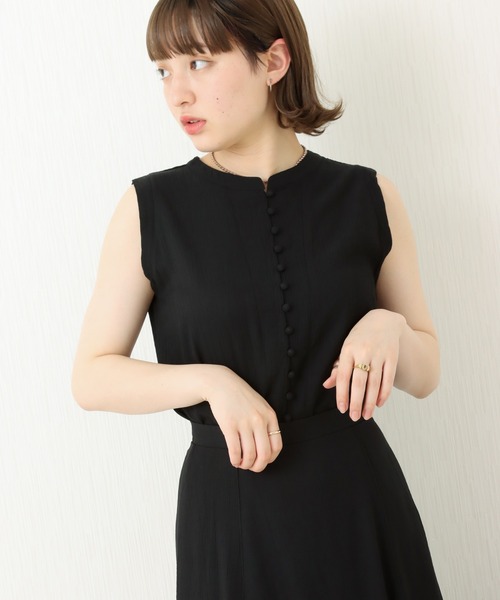 libelle more（リベル モア）の「楊柳ノースリーブ　2WAYチュニック（Tシャツ/カットソー・レディース・アイボリー/ブラック/ベージュ/オリーブ/オレンジ・FREE）」の14枚目の写真