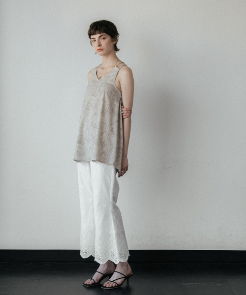 ACCL(エーシーシーエル)の「裾レースコットンパンツ(その他パンツ・レディース・ホワイト/ブラック・FREE)」の3枚目の写真