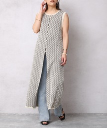 Bonjour Sagan | ジャガードニットロングジレ【ZOZO限定アイテム】(ベスト)