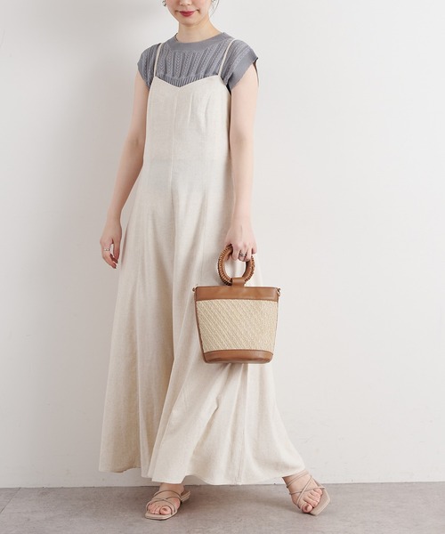 natural couture(ナチュラルクチュール)の「【WEB限定】透かし×リブお上品スカラップニット(ニット/セーター・レディース・オフホワイト/ブラック/モカ/サックスブルー/オレンジ・FREE)」の17枚目の写真