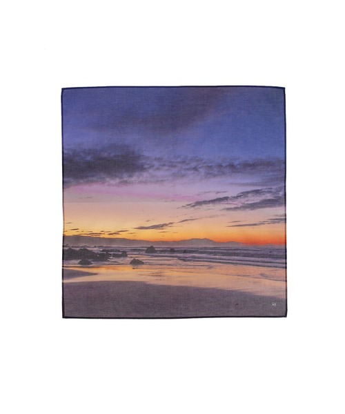 G.V.G.V.（ジーヴィージーヴィー）の「BEACH PRINT BANDANNA（バンダナ/スカーフ・レディース・パープル/ブルー・ONE SIZE）」の2枚目の写真