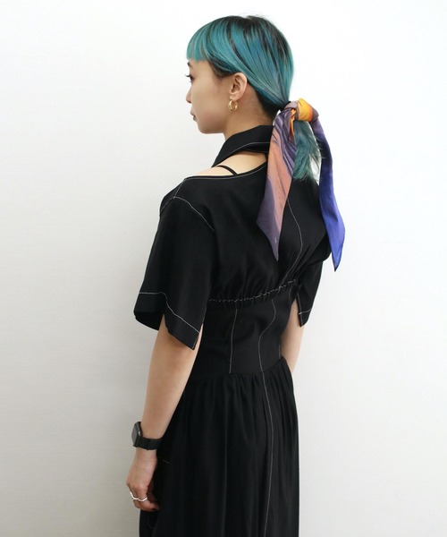 G.V.G.V.（ジーヴィージーヴィー）の「BEACH PRINT BANDANNA（バンダナ/スカーフ・レディース・パープル/ブルー・ONE SIZE）」の7枚目の写真