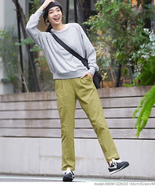 coca(coca)(コカ)の「ウルトラストレッチテーパードパンツ(その他パンツ・レディース・ブラック/ブラウン/グリーン/ベージュ/ネイビー・M/L)」の6枚目の写真
