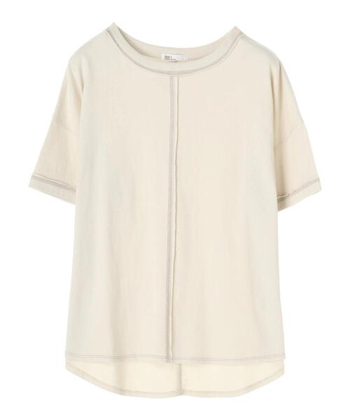 CRAFT STANDARD BOUTIQUE（クラフトスタンダードブティック）の「ステッチデザインカットプルオーバー　＊（Tシャツ/カットソー・レディース・ブラック/オフホワイト/ピンク/ブルー/ライトグリーン/アイボリー/グレイッシュベージュ/ダークネイビー・FREE）」の18枚目の写真