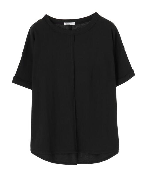 CRAFT STANDARD BOUTIQUE（クラフトスタンダードブティック）の「ステッチデザインカットプルオーバー　＊（Tシャツ/カットソー・レディース・ブラック/オフホワイト/ピンク/ブルー/ライトグリーン/アイボリー/グレイッシュベージュ/ダークネイビー・FREE）」の20枚目の写真