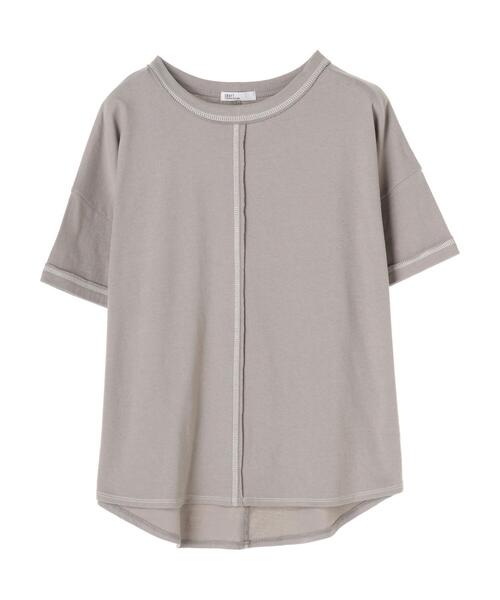 CRAFT STANDARD BOUTIQUE（クラフトスタンダードブティック）の「ステッチデザインカットプルオーバー　＊（Tシャツ/カットソー・レディース・ブラック/オフホワイト/ピンク/ブルー/ライトグリーン/アイボリー/グレイッシュベージュ/ダークネイビー・FREE）」の22枚目の写真
