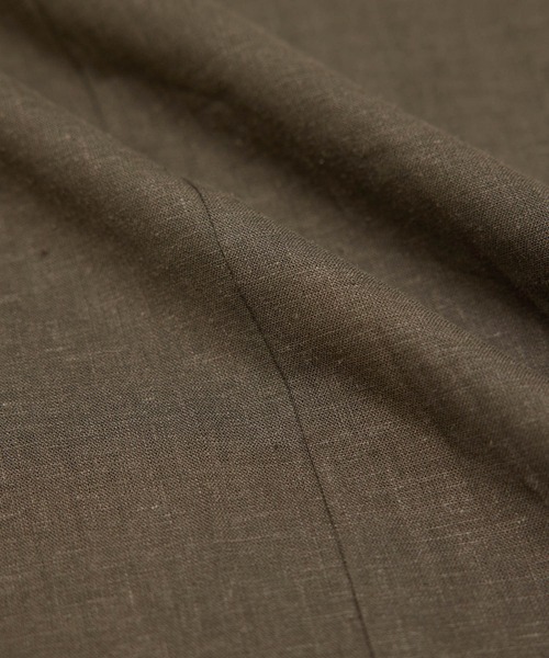 ROPE' PICNIC（ロペピクニック）の「【2WAY】麻混ポプリンジレ（ワンピース・レディース・ダークブラウン/ベージュ・38）」の9枚目の写真