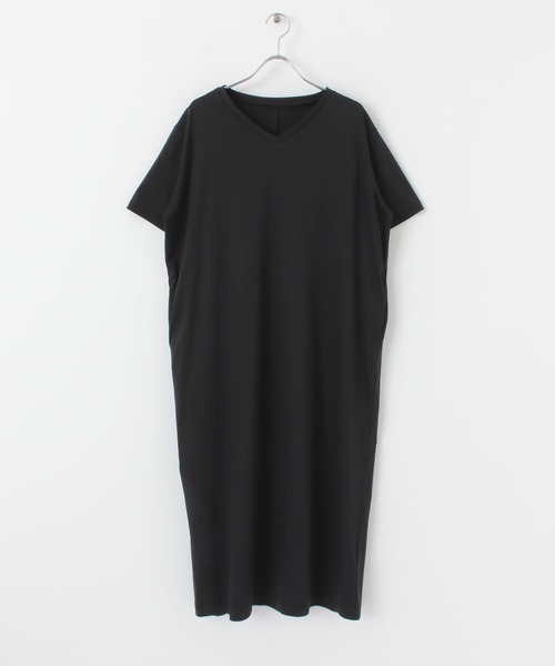 URBAN RESEARCH DOORS（アーバンリサーチドアーズ）の「バックタックVネックワンピース（ワンピース・レディース・ブラック/グレー系その他・ONE）」の18枚目の写真