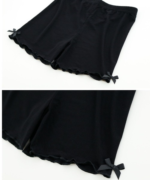 Catherine Cottage(キャサリンコテージ)の「メロウフリルアンダースパッツ3枚セット(レギンス/スパッツ・キッズ・ブラック・100/110/120/130/140/150/160)」の3枚目の写真