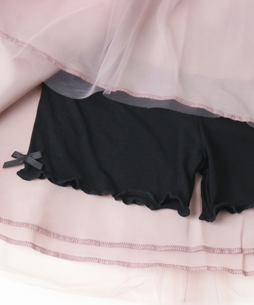 Catherine Cottage(キャサリンコテージ)の「メロウフリルアンダースパッツ3枚セット(レギンス/スパッツ・キッズ・ブラック・100/110/120/130/140/150/160)」の5枚目の写真