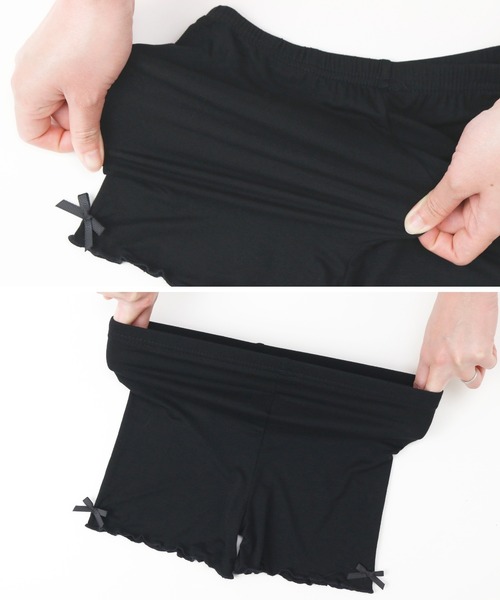Catherine Cottage(キャサリンコテージ)の「メロウフリルアンダースパッツ3枚セット(レギンス/スパッツ・キッズ・ブラック・100/110/120/130/140/150/160)」の6枚目の写真