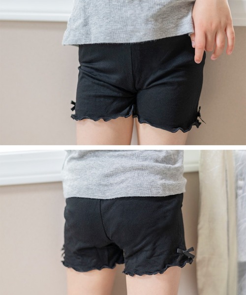 Catherine Cottage(キャサリンコテージ)の「メロウフリルアンダースパッツ3枚セット(レギンス/スパッツ・キッズ・ブラック・100/110/120/130/140/150/160)」の8枚目の写真