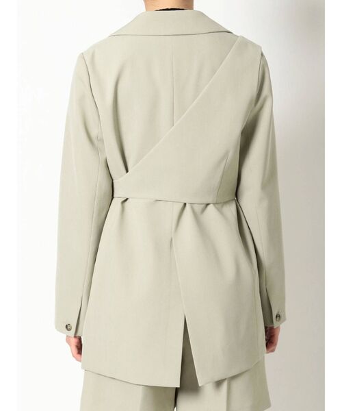 MERCURYDUO（マーキュリーデュオ）の「2WAYジレ付ツイルジャケット（テーラードジャケット・レディース・ベージュ/ミント・FREE）」の14枚目の写真