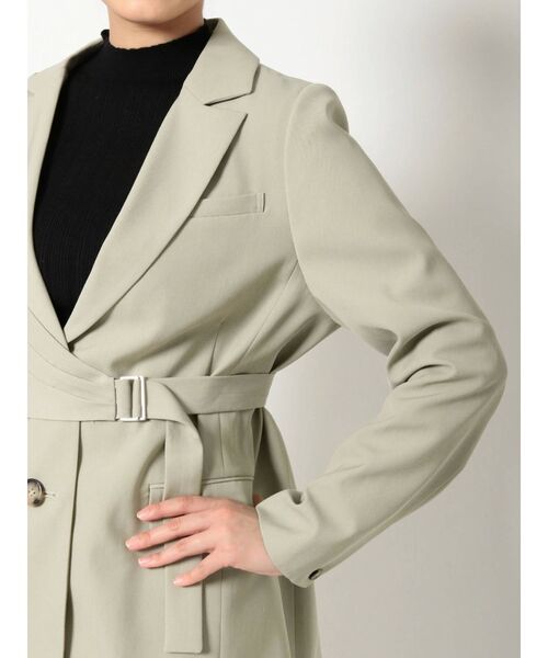 MERCURYDUO（マーキュリーデュオ）の「2WAYジレ付ツイルジャケット（テーラードジャケット・レディース・ベージュ/ミント・FREE）」の12枚目の写真