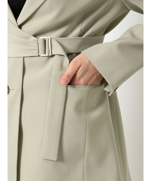 MERCURYDUO（マーキュリーデュオ）の「2WAYジレ付ツイルジャケット（テーラードジャケット・レディース・ベージュ/ミント・FREE）」の11枚目の写真