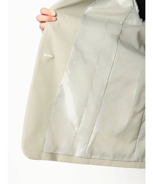MERCURYDUO（マーキュリーデュオ）の「2WAYジレ付ツイルジャケット（テーラードジャケット・レディース・ベージュ/ミント・FREE）」の10枚目の写真