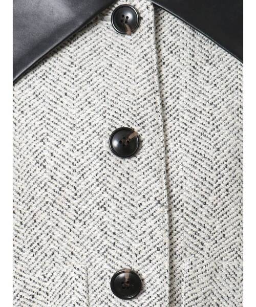 MURUA（ムルーア）の「BIGカラージャケット（ブルゾン・レディース・アイボリー/ブラック/オレンジ・FREE）」の6枚目の写真