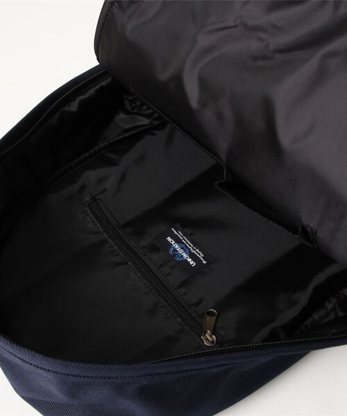 UNION STATION（ユニオンステーション）の「ツイル×スムース調PUレザーバッグパック（バックパック/リュック・メンズ・ホワイト/ブラック/ネイビー・FREE）」の12枚目の写真