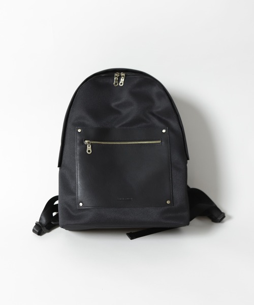 UNION STATION（ユニオンステーション）の「ツイル×スムース調PUレザーバッグパック（バックパック/リュック・メンズ・ホワイト/ブラック/ネイビー・FREE）」の20枚目の写真