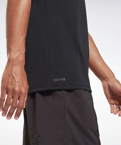 Reebok(リーボック)の「レズミルズ プレミア Tシャツ(Tシャツ/カットソー・メンズ・ブラック・X-LARGE/MEDIUM/LARGE/X-SMALL/XX-LARGE/SMALL/XXX-LARGE)」の7枚目の写真