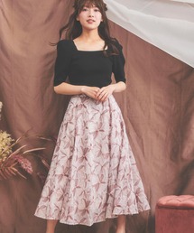 Noela(ノエラ)の「楊柳刺繍スカート(スカート)」