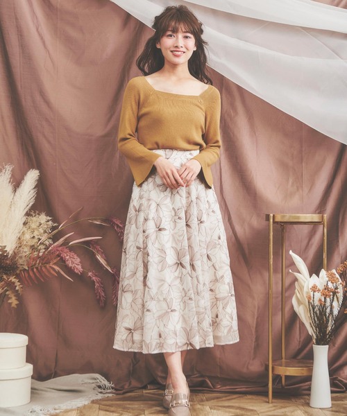 NOELA（ノエラ）の「楊柳刺繍スカート（スカート）」 - WEAR