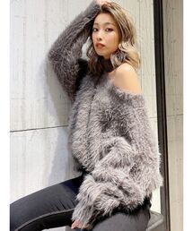 GYDA | 2WAYシャギーチョーカーニット トップス(ニット/セーター)