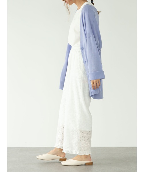 SLURR（スラ―）の「Cotton lace long pants（ルームウェア/パジャマ・レディース・ホワイト・FREE）」の16枚目の写真