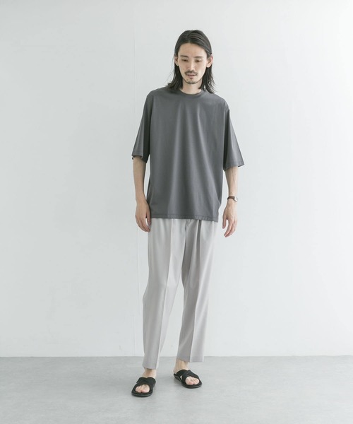 URBAN RESEARCH（アーバンリサーチ）の「COSEI　80/ 40G シルケットルーズTシャツ（シャツ/ブラウス・メンズ・ホワイト/グレー・2/3）」の16枚目の写真
