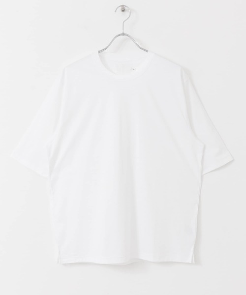 URBAN RESEARCH（アーバンリサーチ）の「COSEI　80/ 40G シルケットルーズTシャツ（シャツ/ブラウス・メンズ・ホワイト/グレー・2/3）」の4枚目の写真