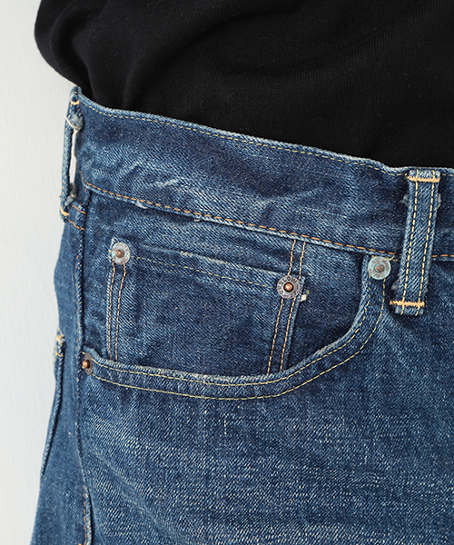 orSlow（オアスロウ）の「orslow / デニム リメイク ショーツ（その他パンツ・レディース・インディゴブルー・1/2）」の4枚目の写真