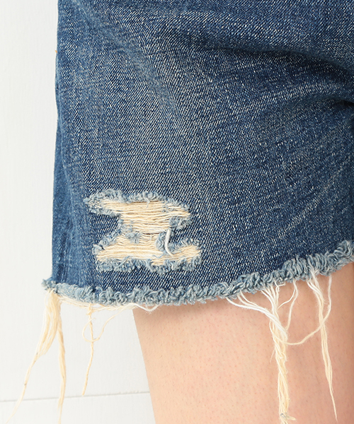 orSlow（オアスロウ）の「orslow / デニム リメイク ショーツ（その他パンツ・レディース・インディゴブルー・1/2）」の5枚目の写真