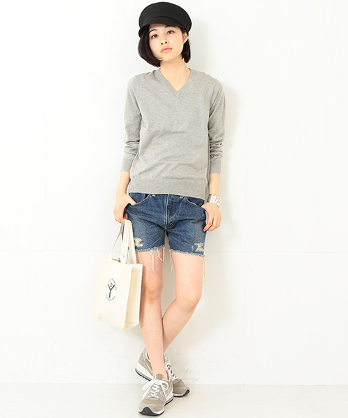 orSlow（オアスロウ）の「orslow / デニム リメイク ショーツ（その他パンツ・レディース・インディゴブルー・1/2）」の6枚目の写真