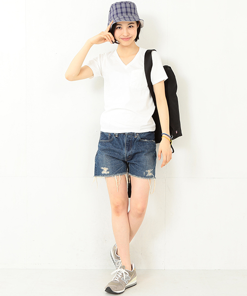 orSlow（オアスロウ）の「orslow / デニム リメイク ショーツ（その他パンツ・レディース・インディゴブルー・1/2）」の7枚目の写真