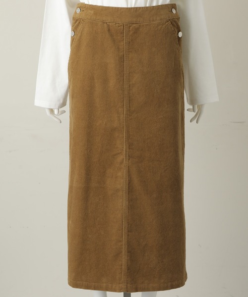 MILKFED.（ミルクフェド）の「CORDUROY SKIRT（スカート・レディース・ベージュ/チャコール・ONE SIZE）」の9枚目の写真