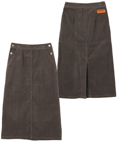 MILKFED.（ミルクフェド）の「CORDUROY SKIRT（スカート・レディース・ベージュ/チャコール・ONE SIZE）」の14枚目の写真