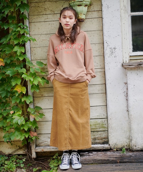 MILKFED.（ミルクフェド）の「CORDUROY SKIRT（スカート・レディース・ベージュ/チャコール・ONE SIZE）」の20枚目の写真