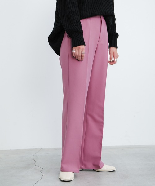 select MOCA(セレクトモカ)の「2021 AW センタープレスカラーストレートパンツ(その他パンツ・レディース・レッド/ピンク/グリーン/マスタード・SMALL/MEDIUM)」の15枚目の写真