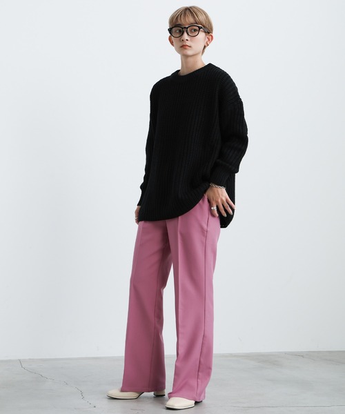 select MOCA(セレクトモカ)の「2021 AW センタープレスカラーストレートパンツ(その他パンツ・レディース・レッド/ピンク/グリーン/マスタード・SMALL/MEDIUM)」の13枚目の写真
