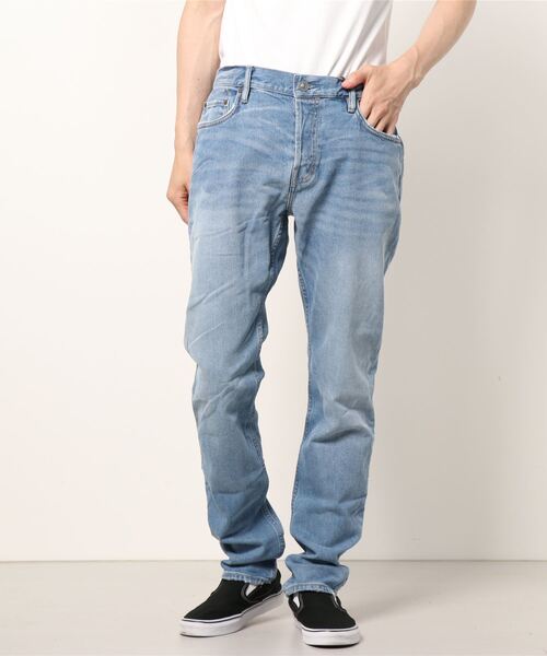 ALLSAINTS（オールセインツ）の「REX SLIM JEANS, MID INDIGO | REX スリム ジーンズ, MID インディゴ（デニムパンツ・メンズ・インディゴブルー・31/28/33/32/30）」の8枚目の写真