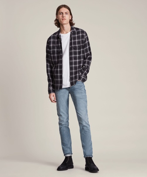 ALLSAINTS（オールセインツ）の「REX SLIM JEANS, MID INDIGO | REX スリム ジーンズ, MID インディゴ（デニムパンツ・メンズ・インディゴブルー・31/28/33/32/30）」の4枚目の写真