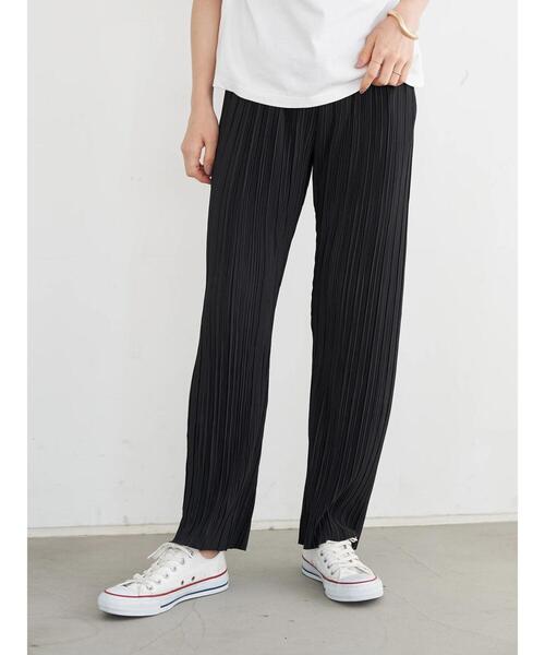 earth music&ecology(アースミュージックアンドエコロジー)の「すきな丈プリーツパンツ *(その他パンツ・レディース・ブラウン/イエロー/ブラック/グリーン・FREE)」の9枚目の写真