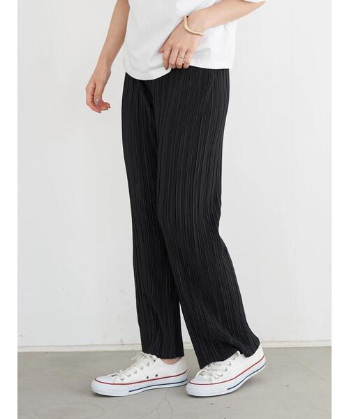 earth music&ecology(アースミュージックアンドエコロジー)の「すきな丈プリーツパンツ *(その他パンツ・レディース・ブラウン/イエロー/ブラック/グリーン・FREE)」の10枚目の写真