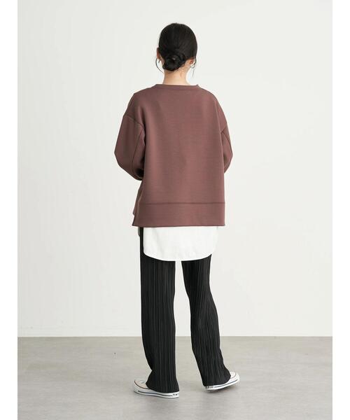 earth music&ecology(アースミュージックアンドエコロジー)の「すきな丈プリーツパンツ *(その他パンツ・レディース・ブラウン/イエロー/ブラック/グリーン・FREE)」の14枚目の写真