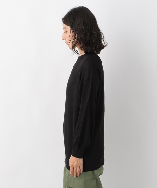 LEPSIM（レプシィム）の「１２Ｇシアー２ＷＡＹカーデ　957627（カーディガン/ボレロ・レディース・ブラック/ベージュ・FREE）」の3枚目の写真