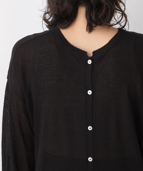 LEPSIM（レプシィム）の「１２Ｇシアー２ＷＡＹカーデ　957627（カーディガン/ボレロ・レディース・ブラック/ベージュ・FREE）」の14枚目の写真