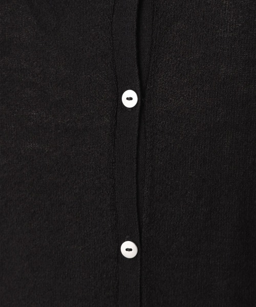 LEPSIM（レプシィム）の「１２Ｇシアー２ＷＡＹカーデ　957627（カーディガン/ボレロ・レディース・ブラック/ベージュ・FREE）」の8枚目の写真